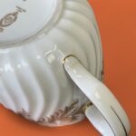 Vintage Minton Golden Fern Tea Set, Elegant Bone China, Repaired