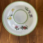 Spode Summer Palace Cookie Jar, Vintage Botanical Floral Biscuit Barrel, Ceramic Kitchen Canister with Lid