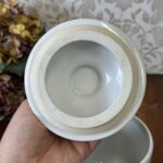 Spode Summer Palace Cookie Jar, Vintage Botanical Floral Biscuit Barrel, Ceramic Kitchen Canister with Lid
