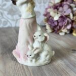 Vintage Giuseppe Armani "Girl with Rabbits" Figurine 1987 Capodimonte Florence Art