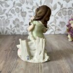Vintage Giuseppe Armani "Girl with Ice Cream & Puppy" Figurine 1987 Capodimonte Florence Porcelain Statue