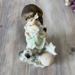 Vintage Giuseppe Armani "Girl with Ice Cream & Puppy" Figurine 1987 Capodimonte Florence Porcelain Statue