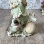 Vintage Giuseppe Armani "Girl with Ice Cream & Puppy" Figurine 1987 Capodimonte Florence Porcelain Statue