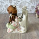 Vintage Giuseppe Armani Figurine 1987 Girl Playing Piano & Cat Capodimonte Italy