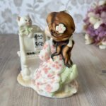 Vintage Giuseppe Armani Figurine 1987 Girl Playing Piano & Cat Capodimonte Italy