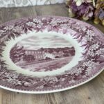 Rare 1950s Denison University Wedgwood Plate, Mulberry Transferware Commemorative