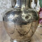 Antique Sheffield EPBM Teapot, Victorian Silver Plated Metal, Rustic Decor