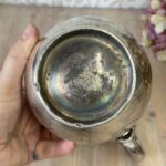 Antique Sheffield EPBM Teapot, Victorian Silver Plated Metal, Rustic Decor