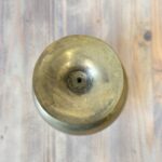 Vintage Etched Brass Cognac Goblet - EPNS Altar Cup, Indian Ritual Wine Chalice