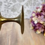 Vintage Etched Brass Cognac Goblet - EPNS Altar Cup, Indian Ritual Wine Chalice