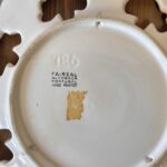 Vintage Faireal Alcobaca Plate, Hand Painted Portuguese Ceramic Display Plate, Reticulated Floral Design
