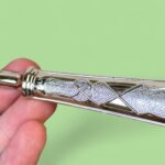 Vintage Italian Silver Plated Cake Server & Knife Set - Holly Flower Design