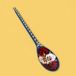 Vintage Hand Painted Canal Art Spoon, Traditional Bargeware Folk Art Decor