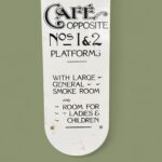 Antique L&Y Ry Manchester Victoria Station Cafe Sign, c.1910 Railwaya