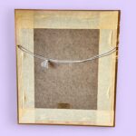 Original Signed Paula Thrift Pastel, Vintage Pink Rose Floral Art, Gold Frame