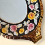 Vintage ELPA Alcobaça Tureen Set, Portuguese Majolica, Black & Gold Floral