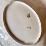 Vintage ELPA Alcobaça Tureen Set, Portuguese Majolica, Black & Gold Floral