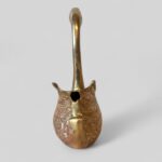 Vintage Brass Swan Planter, Mid Century Boho Desk Tidy, Made in India Ornament