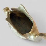 Vintage Brass Swan Planter, Mid Century Boho Desk Tidy, Made in India Ornament