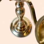 Large 5-Arm Gold Candelabra, Traditional Metal Candlestick Holder, Table Centrepiece