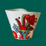 Villeroy & Boch Acapulco New Wave Mug, Large Cafe Au Lait Cup, Retro Bird China