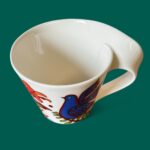 Villeroy & Boch Acapulco New Wave Mug, Large Cafe Au Lait Cup, Retro Bird China