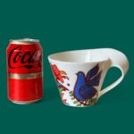 Villeroy & Boch Acapulco New Wave Mug, Large Cafe Au Lait Cup, Retro Bird China