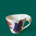 Villeroy & Boch Acapulco New Wave Mug, Large Cafe Au Lait Cup, Retro Bird China