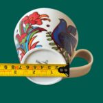 Villeroy & Boch Acapulco New Wave Mug, Large Cafe Au Lait Cup, Retro Bird China