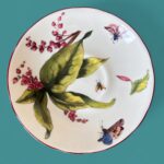 Royal Collection Botanical Teacup & Saucer, Chelsea Fine Bone China, Made in England