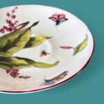 Royal Collection Botanical Teacup & Saucer, Chelsea Fine Bone China, Made in England
