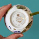 Royal Collection Botanical Teacup & Saucer, Chelsea Fine Bone China, Made in England
