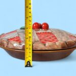 Vintage 60s Ceramic Cherry Pie Dish, Retro Pie Keeper with Lattice Lid