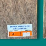 Vintage 1970s Greek Copper Enamel Wall Art, AETHRA Pair, Chinoiserie Plaques