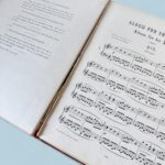 Antique Schumann Music Book, Decorative Victorian Cover, Piano Score c.1880s