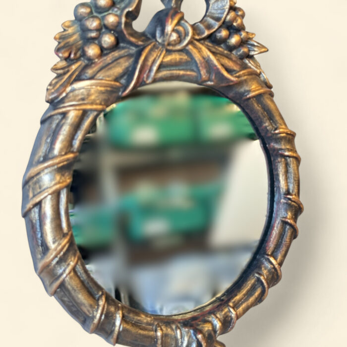 Vintage Euromarchi Gilt Mirror, Italian Rococo Style, Ornate Fruit & Leaf Frame