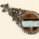 Vintage Euromarchi Gilt Mirror, Italian Rococo Style, Ornate Fruit & Leaf Frame