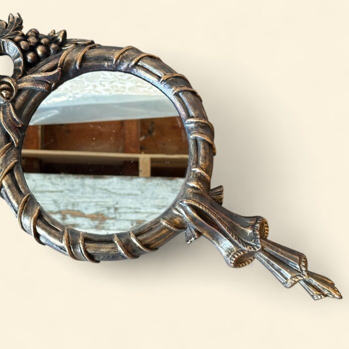 Vintage Euromarchi Gilt Mirror, Italian Rococo Style, Ornate Fruit & Leaf Frame