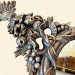 Vintage Euromarchi Gilt Mirror, Italian Rococo Style, Ornate Fruit & Leaf Frame