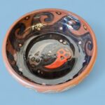 Vintage Peruvian Terracotta Bowl, Signed APU Yawarmaky Cusco, Tribal Folk Art