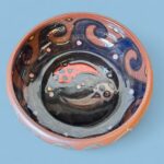 Vintage Peruvian Terracotta Bowl, Signed APU Yawarmaky Cusco, Tribal Folk Art