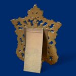 Vintage Ornate Gold Gilt Mirror, Rococo Style Tabletop Vanity, Hollywood Regency