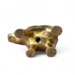 Vintage Brass Elephant Figurine, Etched India Lucky Elephant Ornament