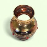Set of 3 Vintage Miniature Glass Vases, Bohemian & Venetian Gold Gilt Bud Vases