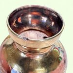 Set of 3 Vintage Miniature Glass Vases, Bohemian & Venetian Gold Gilt Bud Vases