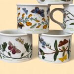 Vintage Portmeirion Botanic Garden Drum Coffee Cup, 1970s English Pottery Mug