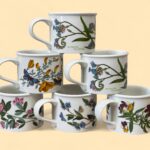Vintage Portmeirion Botanic Garden Drum Coffee Cup, 1970s English Pottery Mug