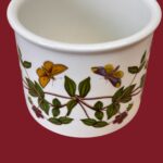 Vintage Portmeirion Botanic Garden 'Anagallis' Sugar Pot, Ceramic Jar, Susan Williams-Ellis, Botanical