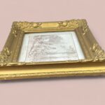 Vintage Huet Print La Brouette, French Rococo Art, Ornate Gold Gilt Frame