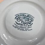 Set of Enoch Wedgwood Asiatic Pheasants Plates Vintage Teal Transferware